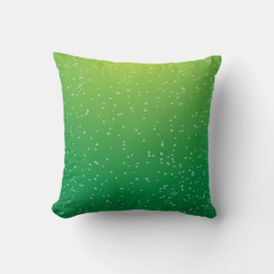 Lime Soda with Tiny Bubbles Background Art Cushion