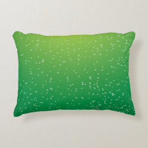 Lime Soda with Tiny Bubbles Background Art Decorative Cushion