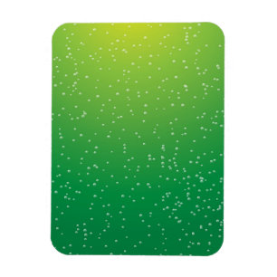 Lime Soda with Tiny Bubbles Background Art Magnet