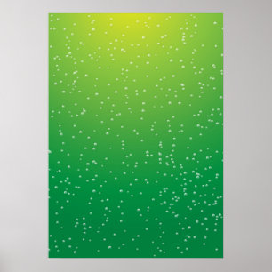 Lime Soda with Tiny Bubbles Background Art Poster