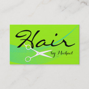 Lime Solid Hair Stylist Appointment #5 Card