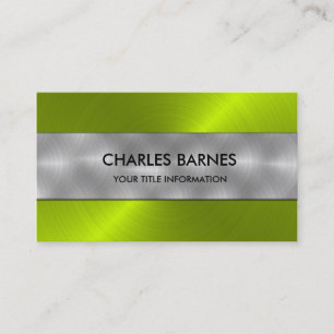 Lime Stainless Steel Business Card
