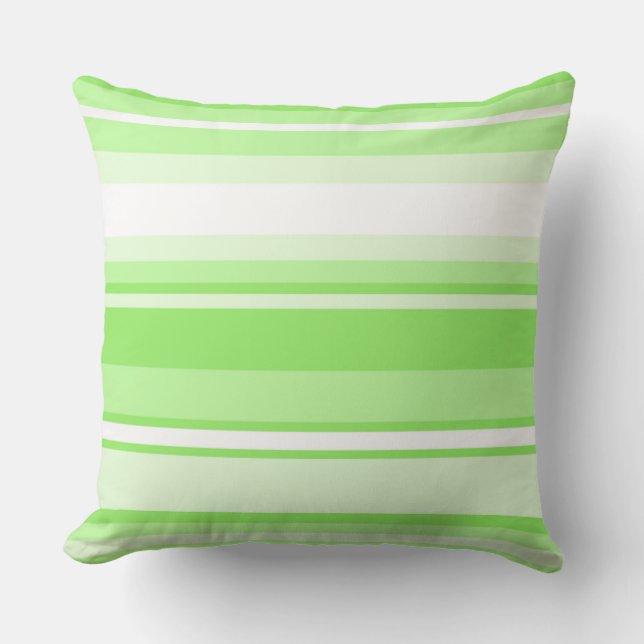 Lime stripes cushion (Front)