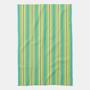 Lime Stripes Kitchen Towel