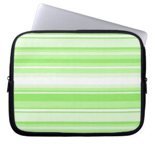 Lime stripes laptop sleeve