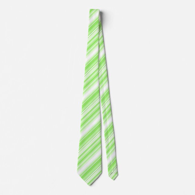 Lime stripes tie (Front)