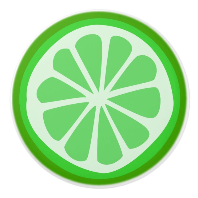 Lime Time Ceramic Knob (Front)