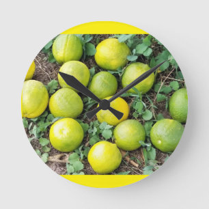 LIME TIME ROUND CLOCK