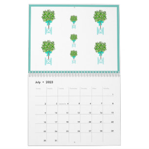 Lime Tree Topiary Garden Plant Box Calendar