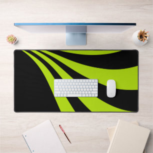Lime Wave  Desk Mat