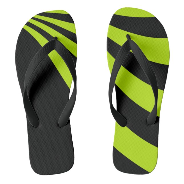 Lime Wave  Jandals (Footbed)