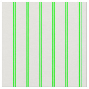 Lime & White Coloured Lines Fabric