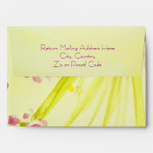 Lime With Floral Envelope