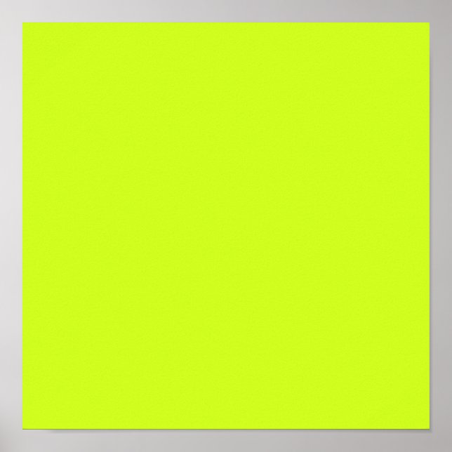 Lime yellow  (solid color)  poster (Front)