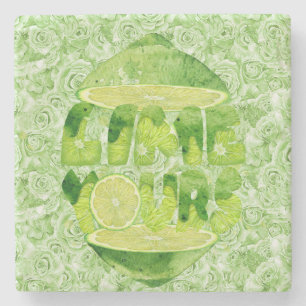 Lime Yours Marble Coaster