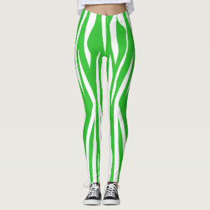 Lime Zebra Print Leggings