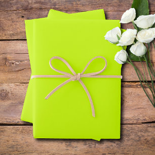 Lime Zest Solid Colour   Classic   Elegant Wrapping Paper Sheet