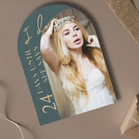 Limed Spruce Modern Arch Photo Bridal Shower