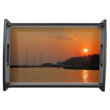 Limenas town on sunset on island Thassos, Greece