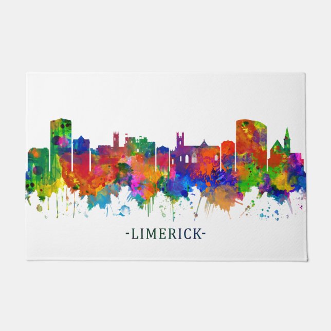 Limerick Ireland Skyline Doormat (Front)