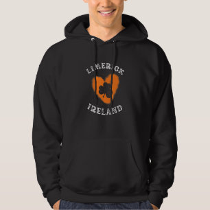 LIMERICK Shamrock Gaelic Football and Hurling Vint Hoodie