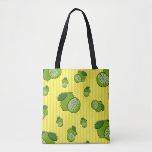 Limes Illustration Tote Bag