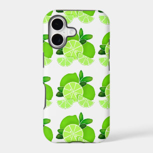 Limes lime slices sunny citrus pattern