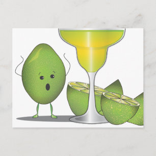 Limes Sacrifice for Margaritas Funny Postcard