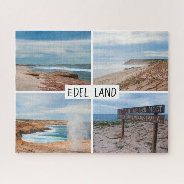 Limestone cliffs spectacular coast, 520 pieces jigsaw puzzle (Horizontal)