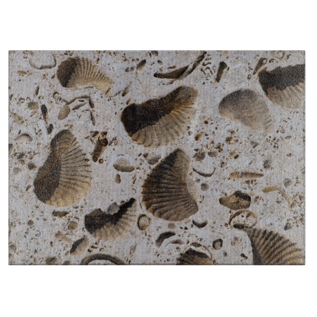 Limestone Fossils Cutting Board (Front)
