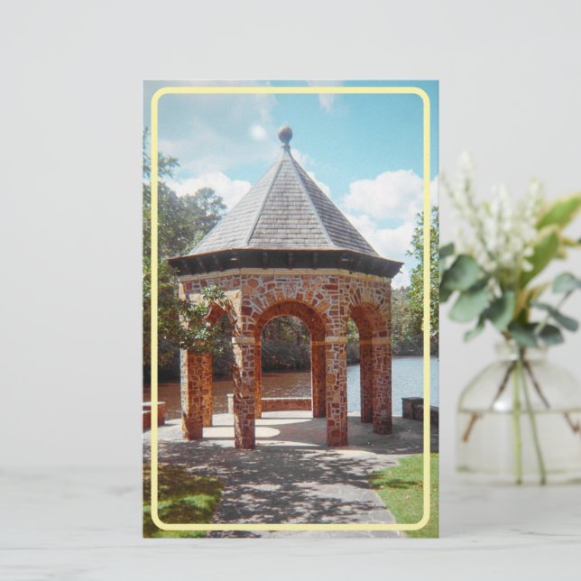 Limestone Gazebo Stationary Stationery (Standing Front)