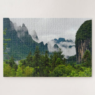 Limestone Hills Yangshuo, Guangxi, China Jigsaw Puzzle