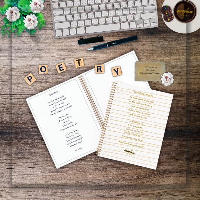 Liminality Hardcover Journal by Poet Adiela Akoo (Liminality Journal by Poet Adiela Akoo. Pair with matching mug, tee or keychain for gr8t gift combos)