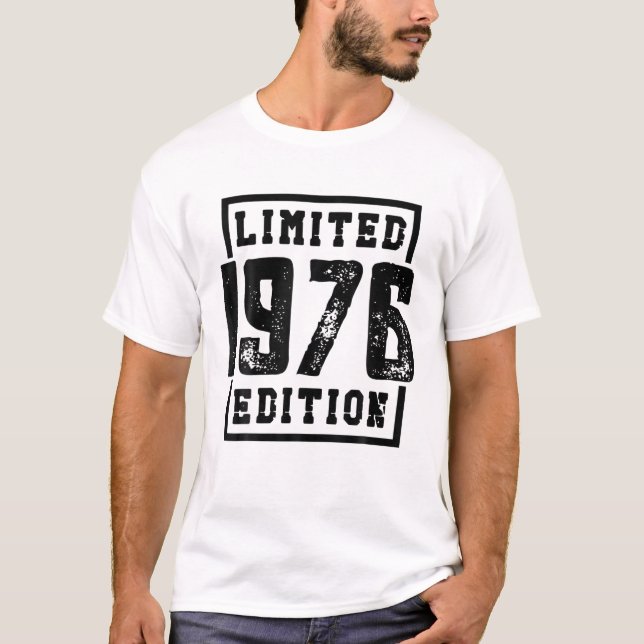 Limited 1976 Edition 45 Birthday T-Shirt (Front)