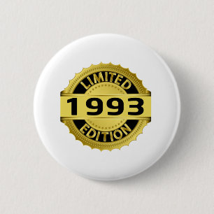 Limited 1993 Edition 6 Cm Round Badge