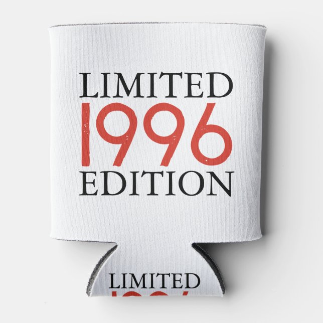 Limited Edition 1996 Personalised 30th Birthday Can Cooler (Front)