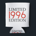 Limited Edition 1996 Personalized 30th Birthday Can Cooler<br><div class="desc">Limited Edition 1996 30th Birthday Custom Year</div>