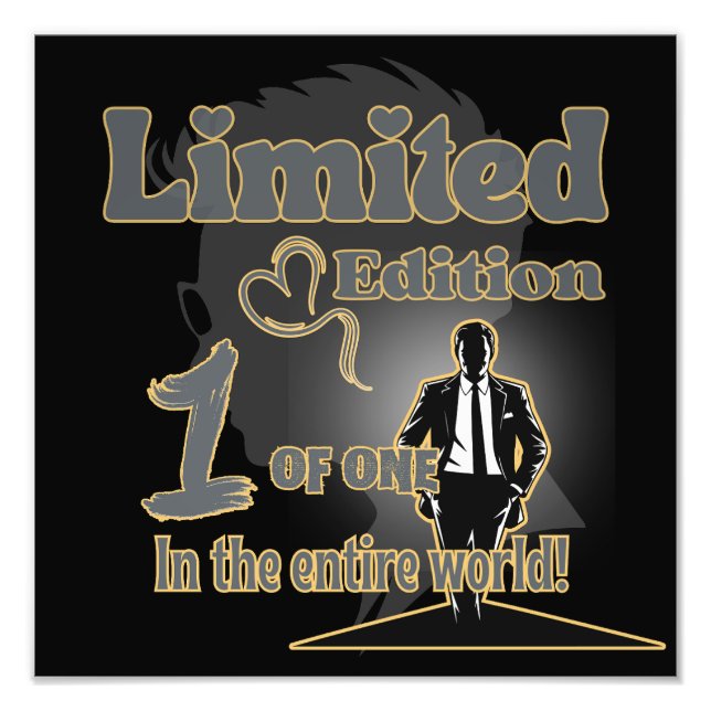 Limited Edition 1 of 1 – Motivational Wall  Photo Print (Front)