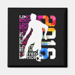 Limited Edition 2016 10 Years Soccer 10th Birthday Magnet