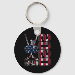 Limited Edition 2025 Ice Hockey 6th Birthday  Key Ring