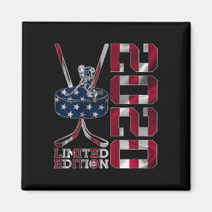 Limited Edition 2025 Ice Hockey 6th Birthday Magnet