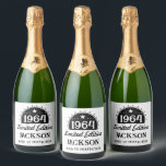 Limited Edition 60th Birthday  Sparkling Wine Label<br><div class="desc">Fun "any year" Limited Edition Birthday or Father's Day Bottle Labels. All text can be changed.</div>