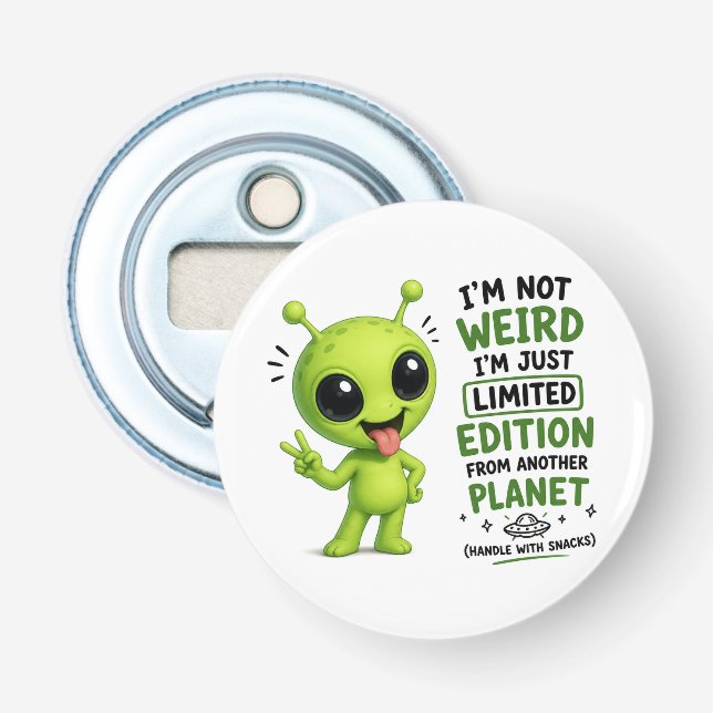 Limited Edition Alien Design Bottle Opener (Front)