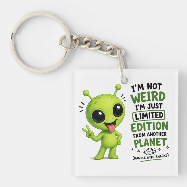 Limited Edition Alien Design Key Ring (Front)