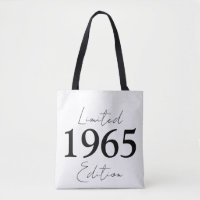 Limited Edition Birthday 1965 Cotton Canvas Tote B