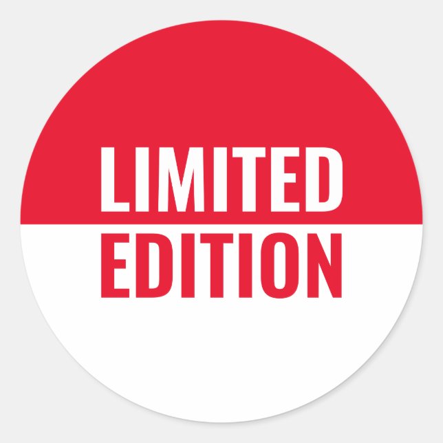 Limited Edition Classic Round Sticker (Front)