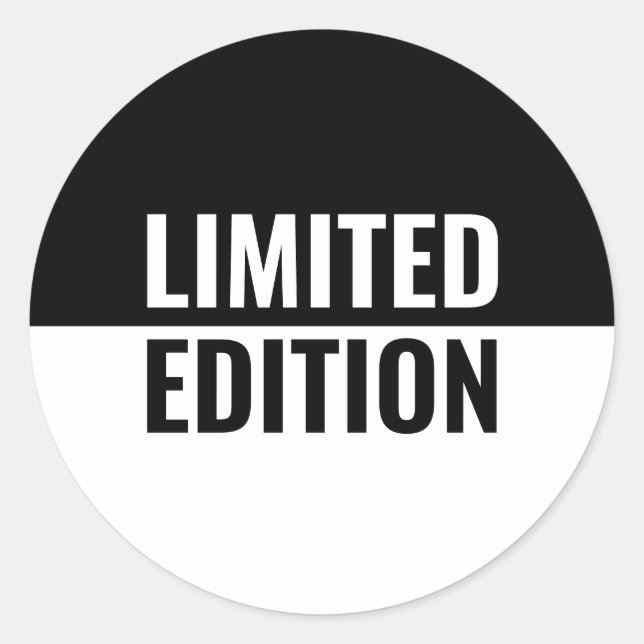 Limited Edition Classic Round Sticker (Front)