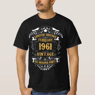 Limited Edition February 1961 Vintage All Original T-Shirt