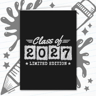 Limited Edition Graduation Senior Class of 2027 Card