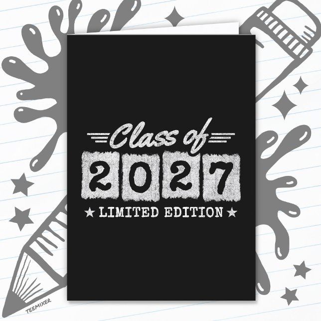 Limited Edition Graduation Senior Class of 2027 Card (Creator Uploaded)